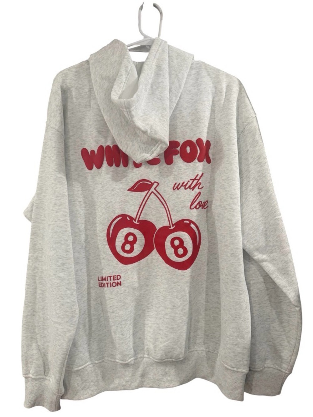White Fox Women's Limited Edition Hoodie Sweatshirt NWT!